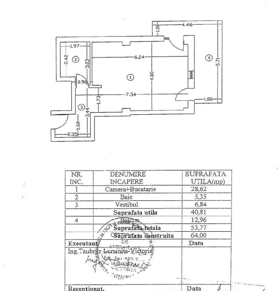 Apartament 2 camere Aviatiei, bloc 2016, terasă 13 mp, - Poză 7