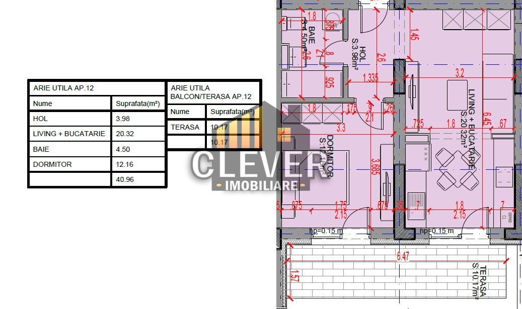 2 Camere | Încălzire în Pardoseală | Balcon 10 mp | Comision 0% - Schiță 8