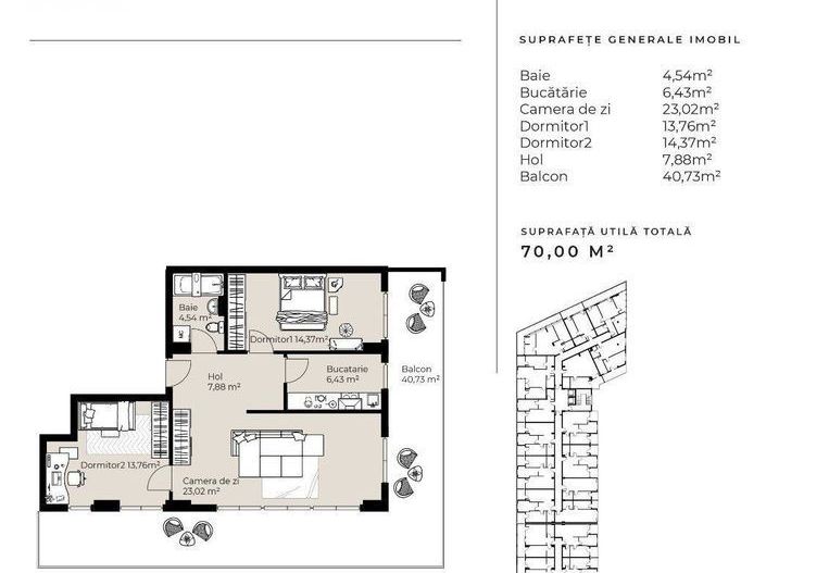 🏡 Apartament 3 camere – ansamblu nou, Gheorgheni – Soporului - Poză 7