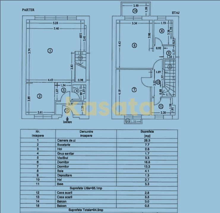 VILA P+1+M I 3 CAMERE I 3 BAI I CURTE MARE I COSMOPOLIS I MOBILAT SI UTILAT - Poză 16