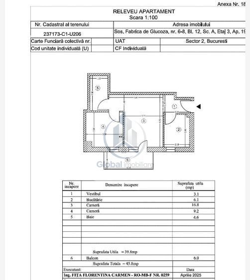 Apartament 2 camere Belvedere Residences | Pipera | 650 € - Poză 9