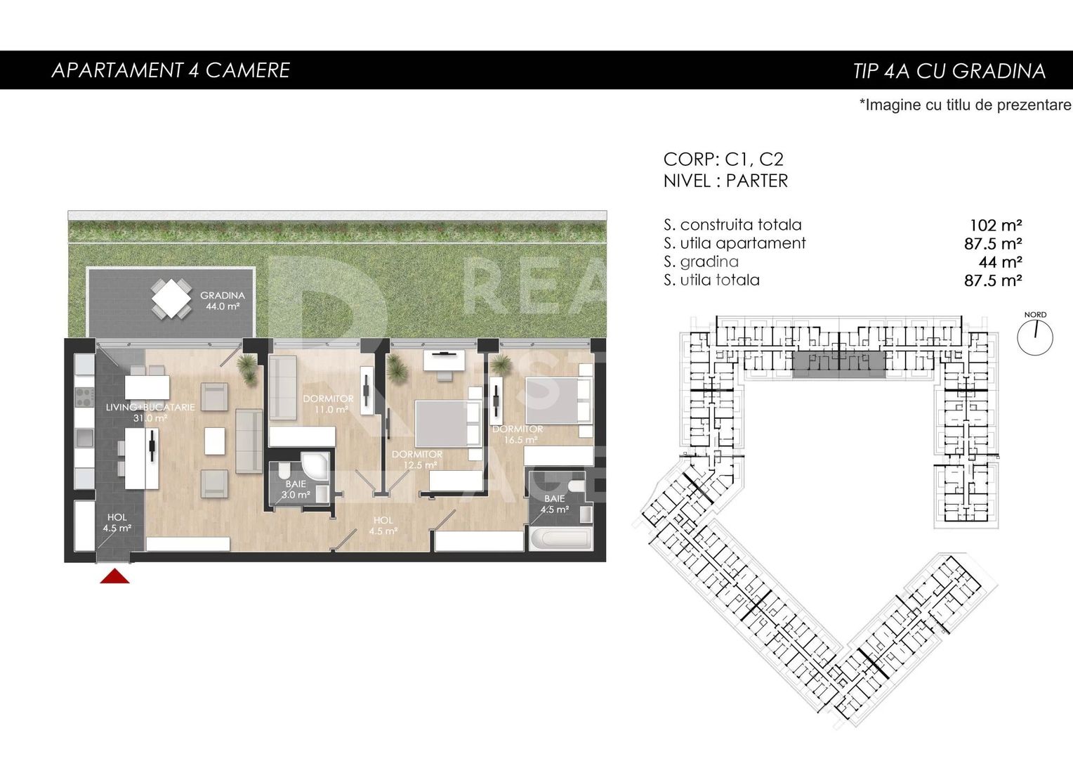 Vânzare, apartament cu 4 camere în zona Bucureștii Noi - Poză 3