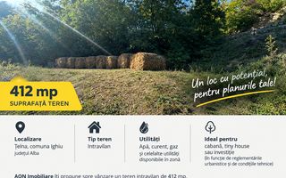 Teren Intravilan | 412 mp | Telna, Comuna Ighiu - Poză 1