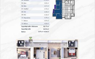 Apartament de 3 Camere in Complex Rezidential Nova Mehala - Poză 14