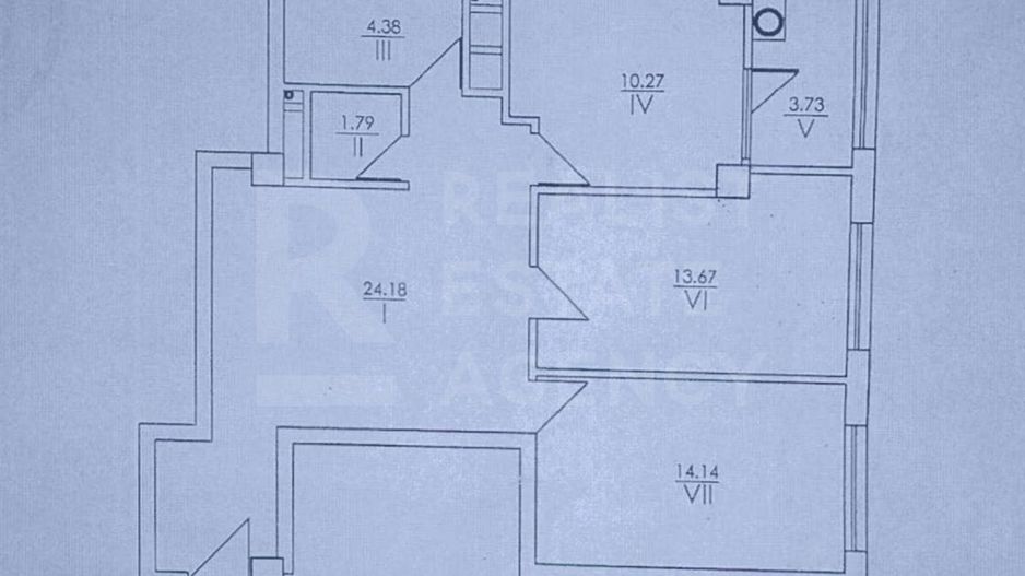 Vânzare, apartament, 2 camere+living, str. Ion Creangă, sect Buiucani - Schiță 21