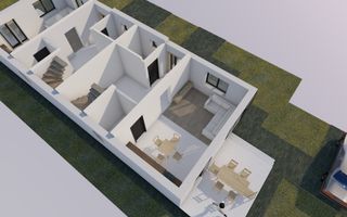 1\2 Duplex Utvin P+E,4Camere,2 Bai,Toate Utilitatile - Poză 13