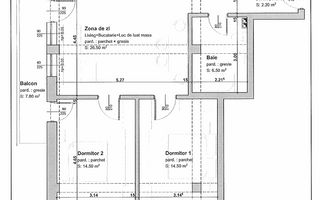 Ap cu 3 camere, etaj 2 si balcon8mp- Incalzire in pardoseala, Selimbar - Poză 4