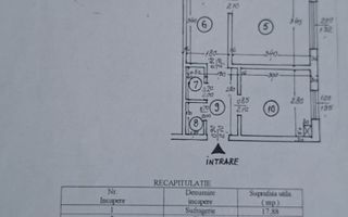 Apartament 3 camere decomandat, 71 mp, etaj 6/10 – Mircea cel Bătran - Schiță 11