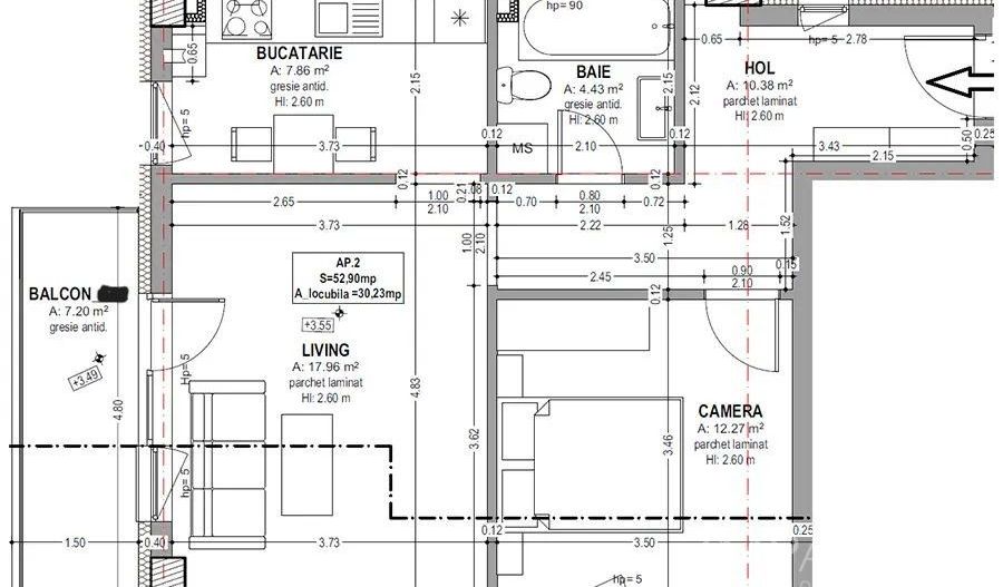 Oportunitate investitie! Apartament 2 camere si parcare - Poză 1