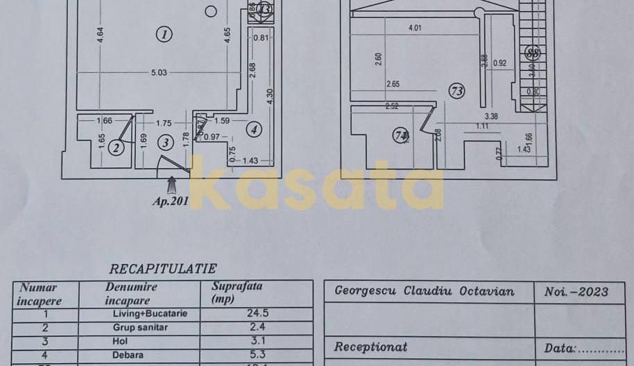 OPORTUNITATE | LOFT ELEGANT | PARCARE DUBLĂ | BUCURESTII NOI - Schiță 22