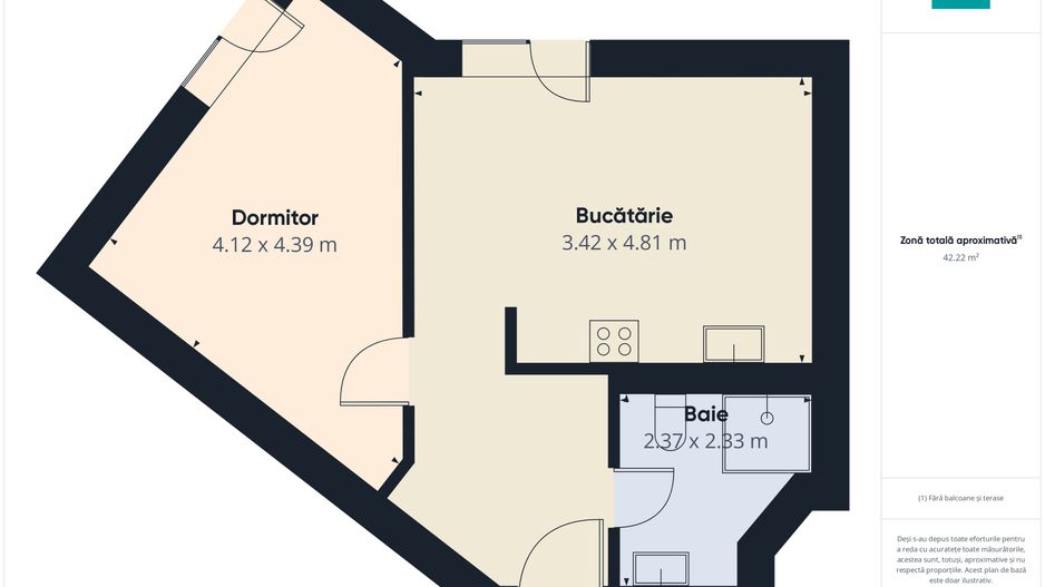 Apartament nou cu 2 camere, Yacht KID - Poză 8