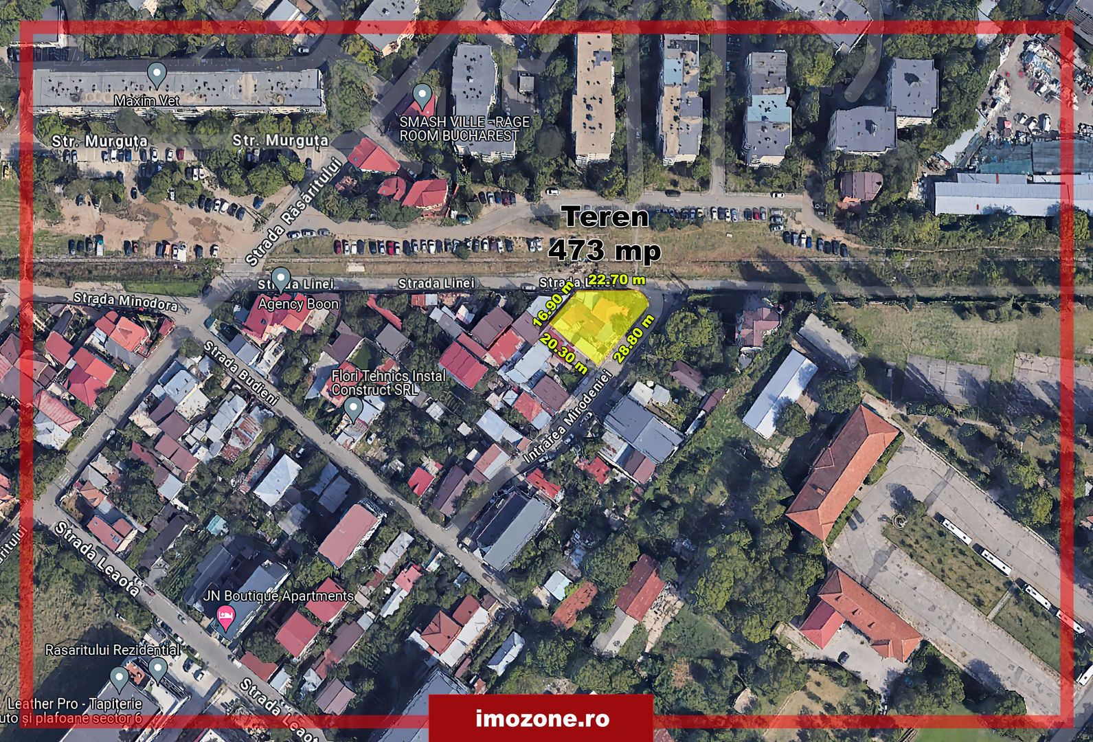 Teren investitie, Militari - Mirodeniei, 473mp,  zona M2, POT 70%, CUT 3,0 mp. - Poză 3