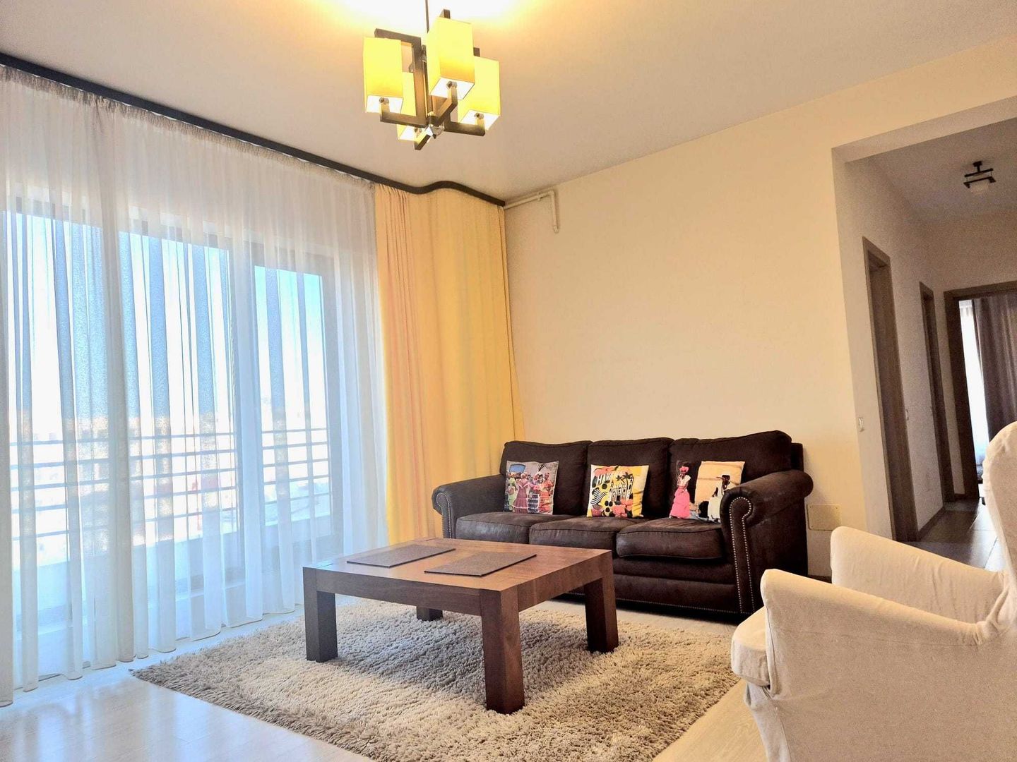 Închiriez apartament 2 camere modern, Unirii,  bloc nou, - Poză 1