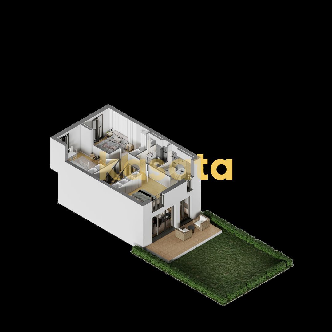 Vila Stefanestii de Jos I 4 camere I 101 utili I Duplex - Poză 3
