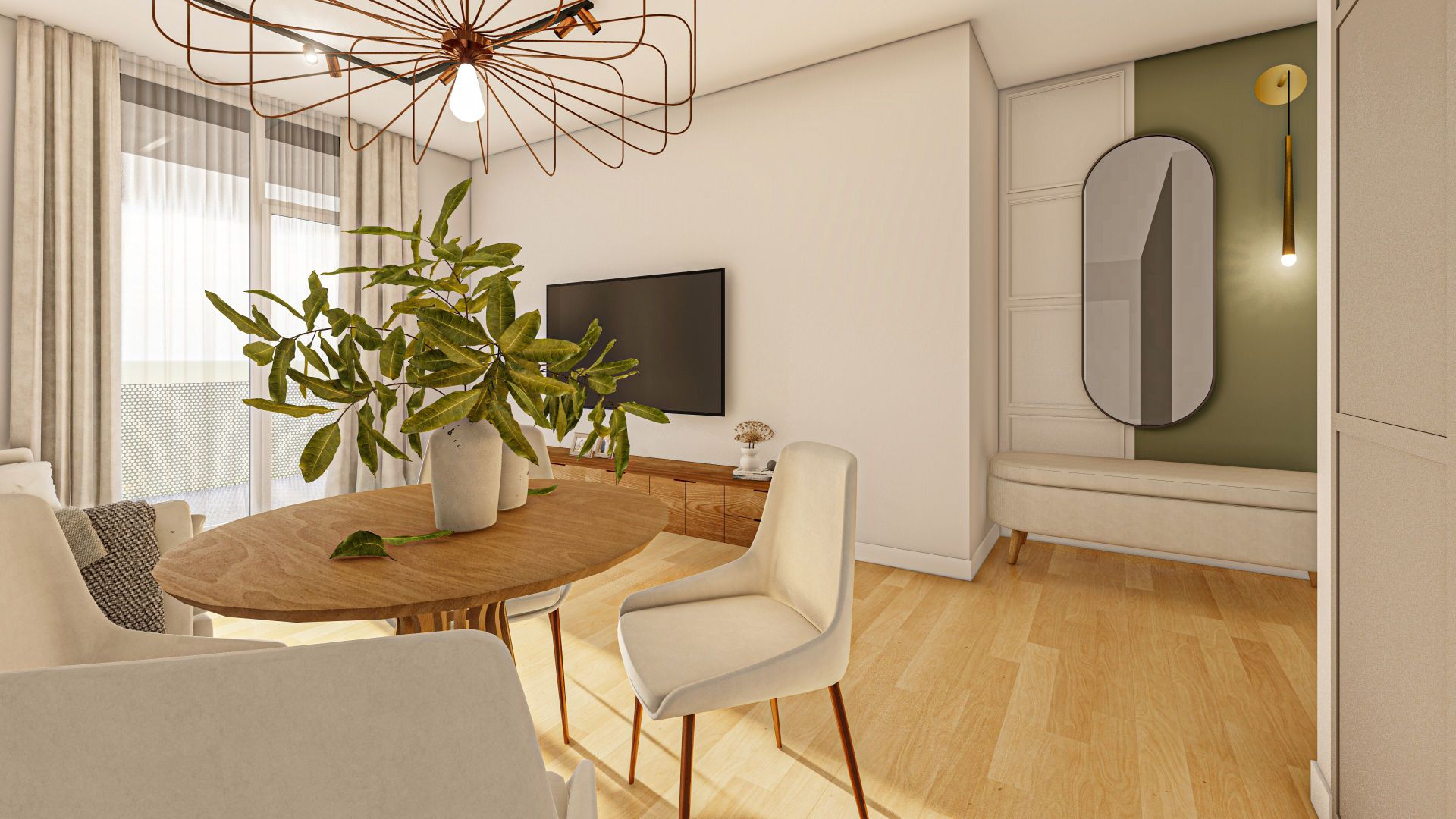 Apartament ARED cu 2 camere si bucatarie inchisa IN CURAND - Poză 4