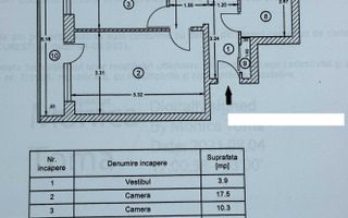 Apartament 3 camere bloc anvelopat Romancierilor, Drumul Taberei - Schiță 7