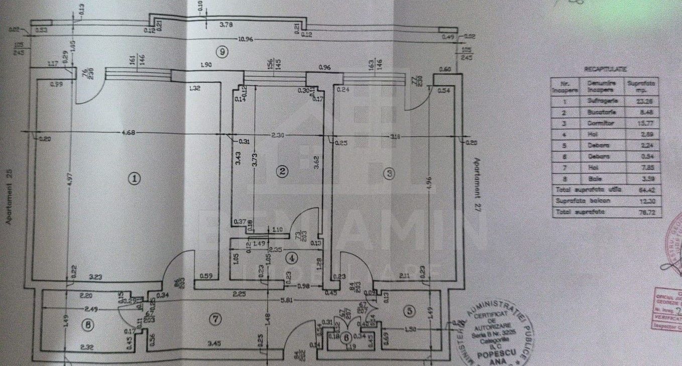 2 camere decomandat- etaj 2- 77mp- ultracentral - Ramada - Poză 10
