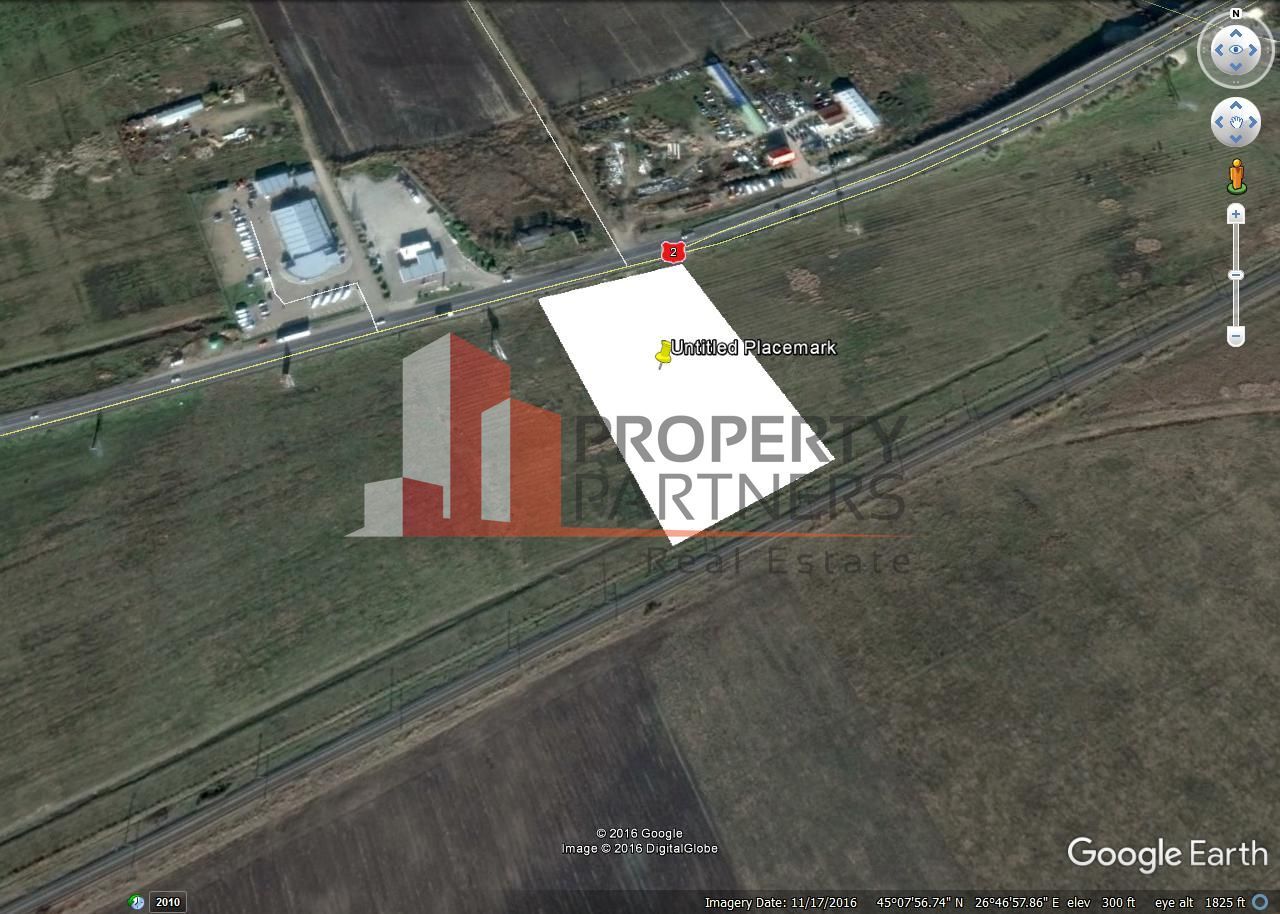 Teren Intravilan 10.889 mp – Deschidere 70 ml la E85, Buzău – Locație Strategic - Poză 1