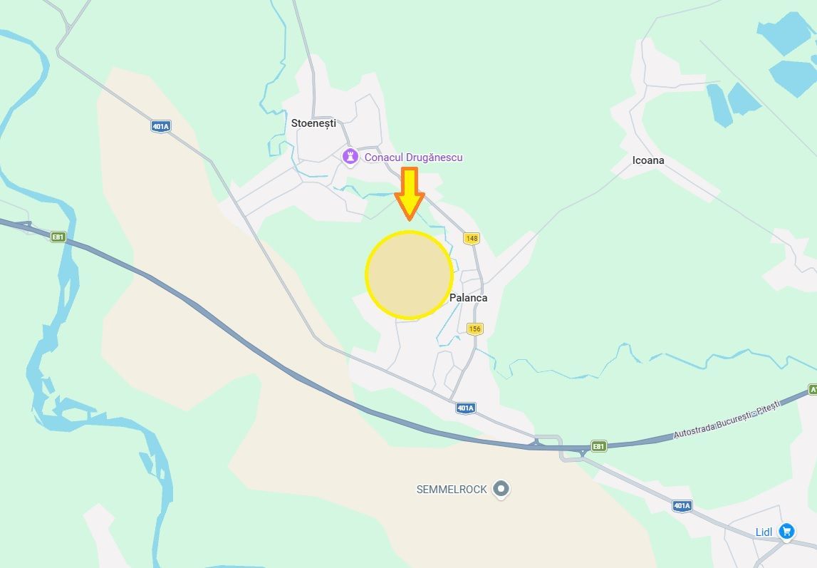 Floresti - Stoenesti, Jud. Giurgiu, teren 4700 mp, utilitati la teren - Poză 1