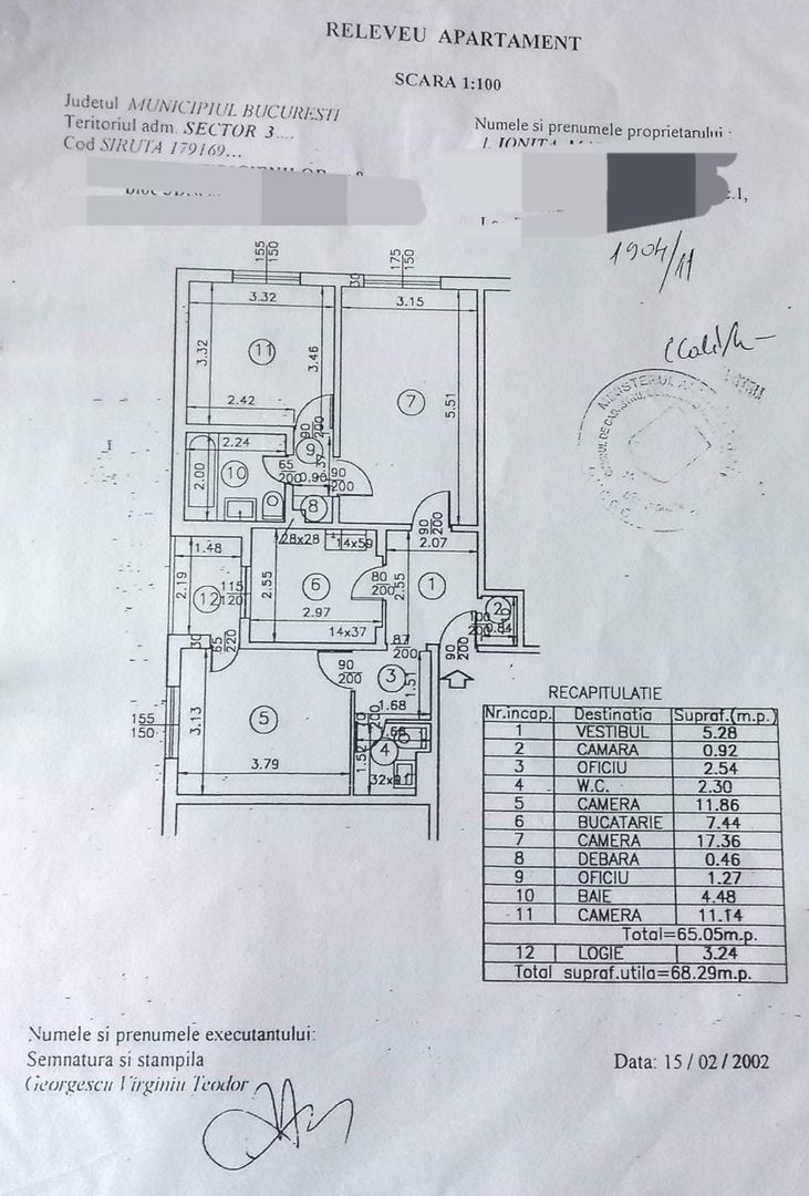 Apartament 3 camere și 2 băi - 69 mp, complet mobilat utilat ! - Poză 14