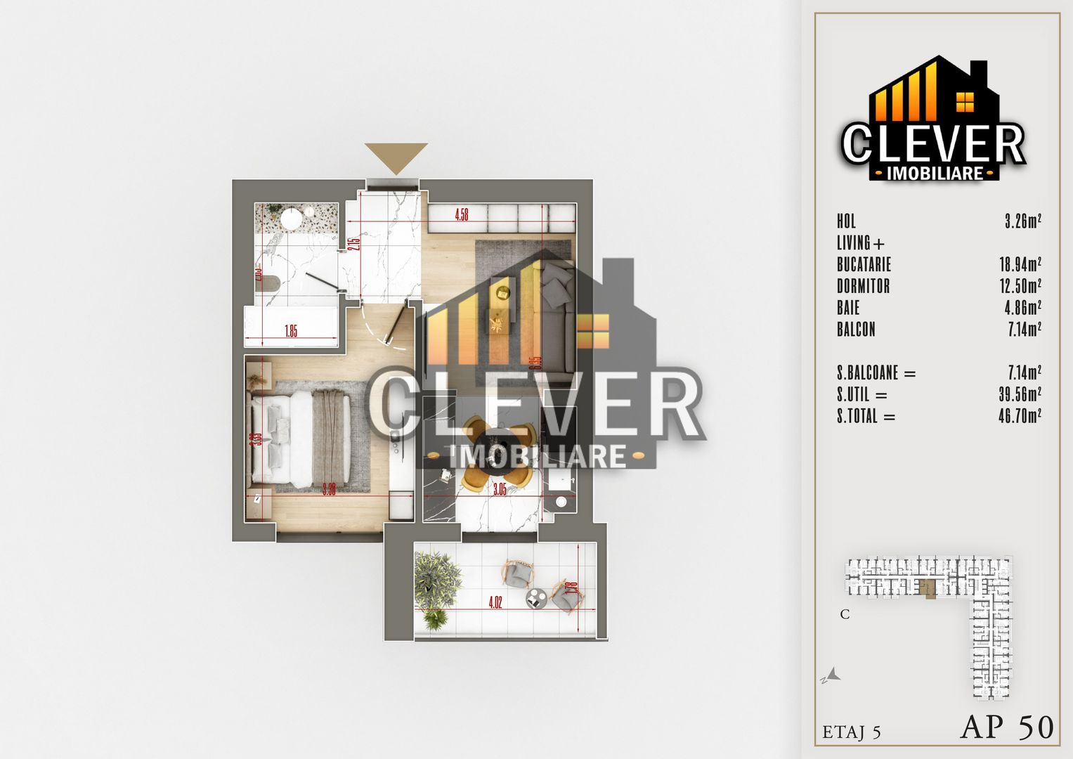 2 Camere Bloc Premium-Theodor Pallady-Direct Dezvoltator - Poză 1