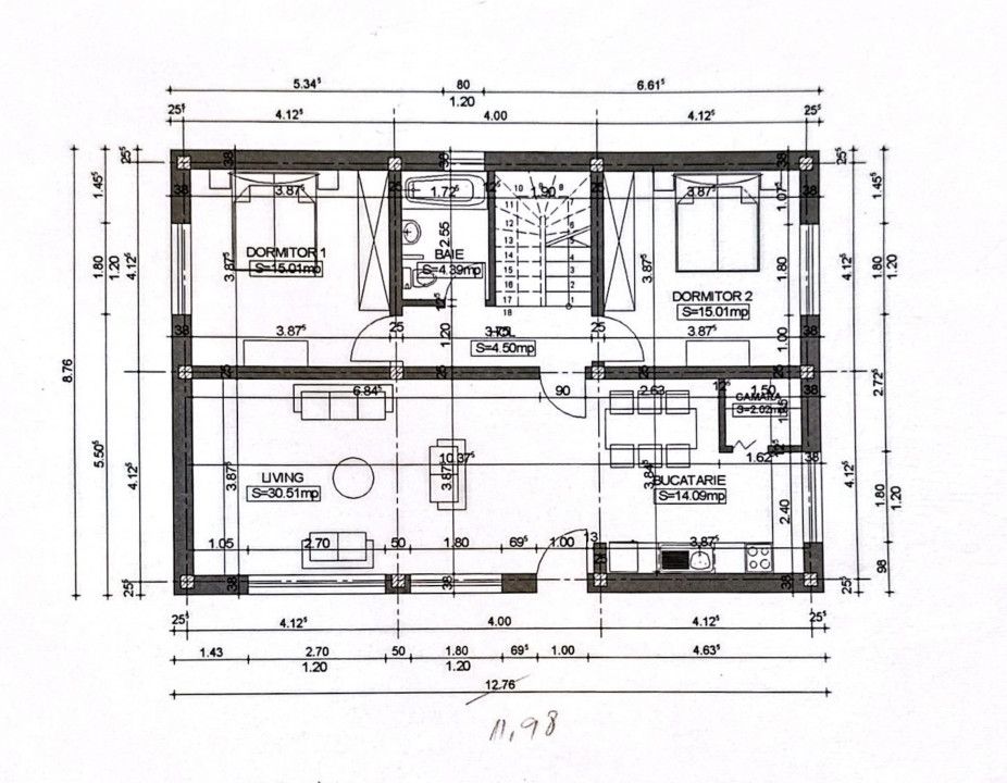 Casa 5 camere Gruiu | Garaj | Curte libera - Schiță 39