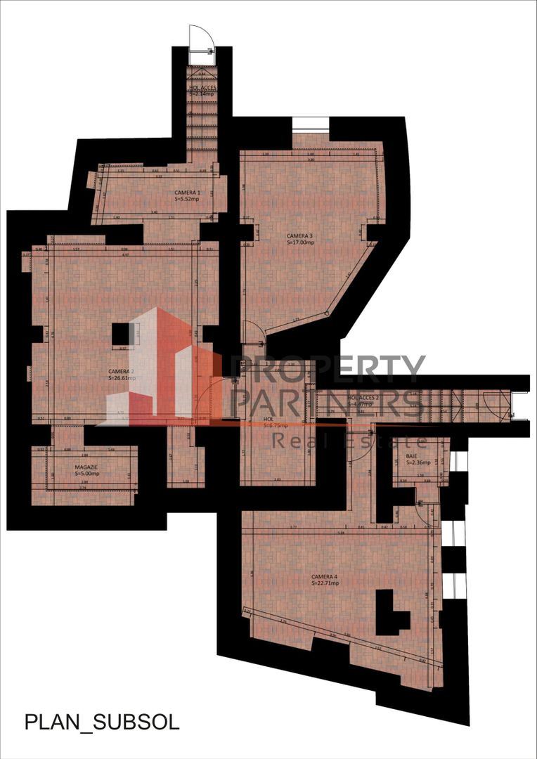 2 apartamente unite in casa in zona centrala, Unirii - Marasesti - Schiță 25