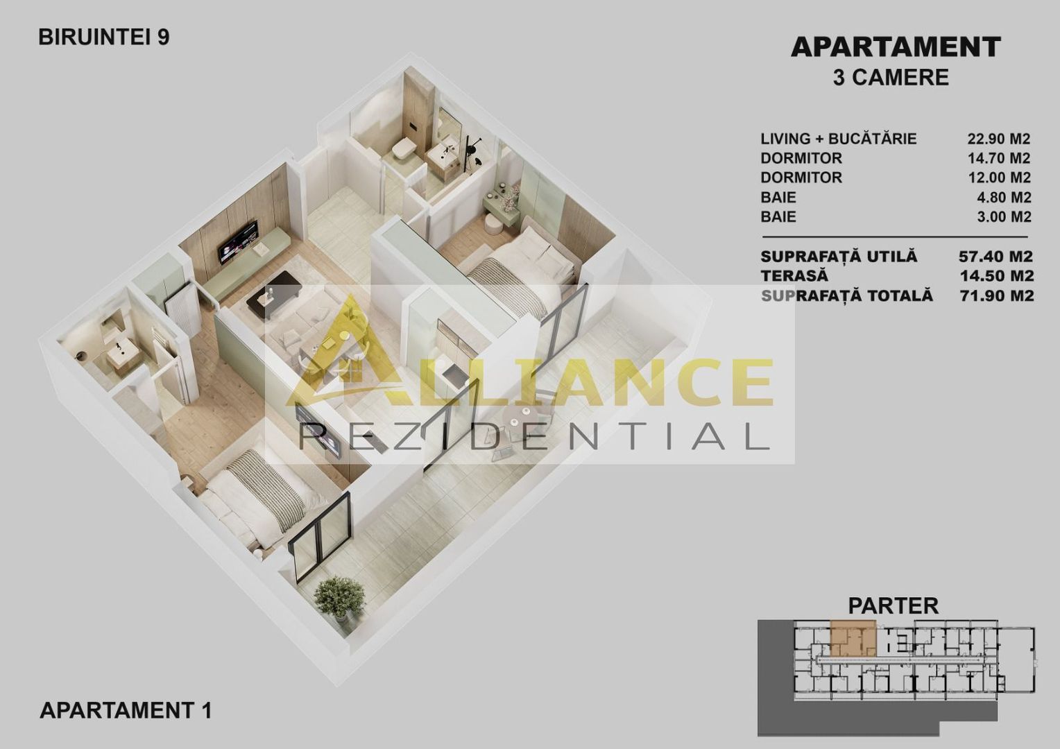 🏡 APARTAMENTE NOI LA PARTER - CURTE PROPRIE - Poză 3