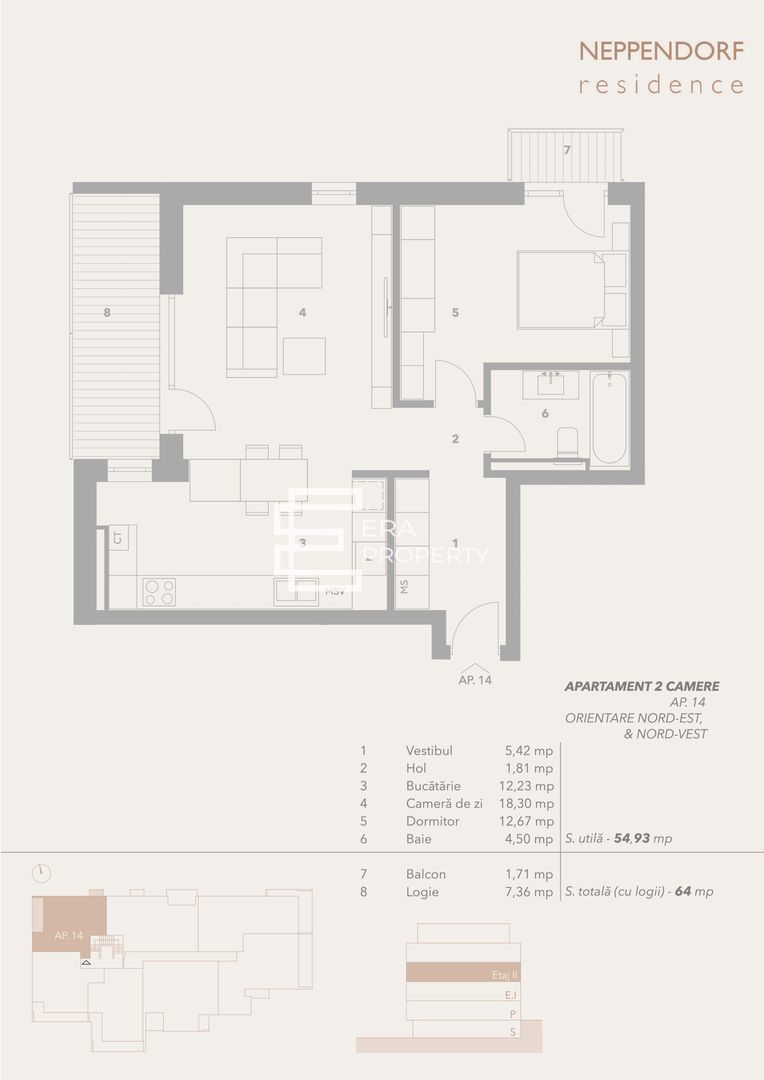 Apartament 2 camere | Bloc cu lift | Intabulat | Sibiu | COMISION 0% - Schiță 12