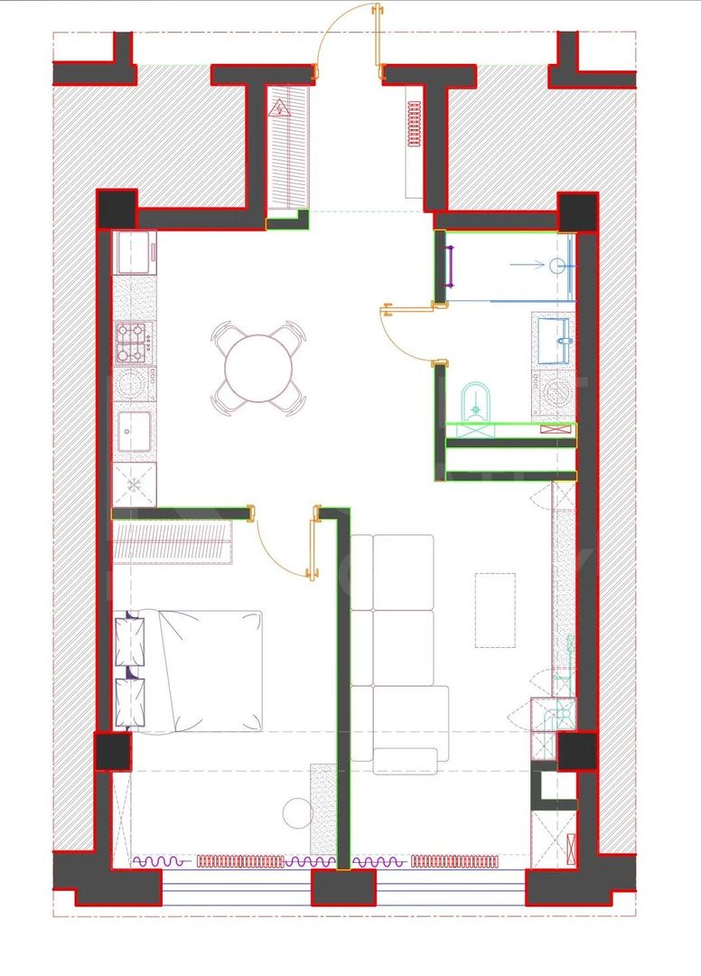 Chirie, apartament, 2 camere, str. Mitropolit  Varlaam, Centru - Poză 22