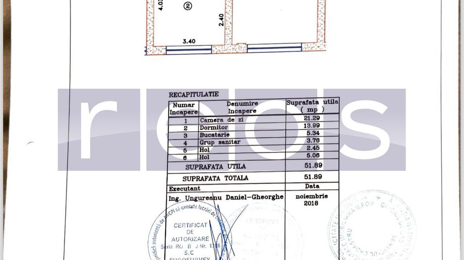 VANZARE 2 CAMERE | 4CITY NORTH | 52 MP - Schiță 14