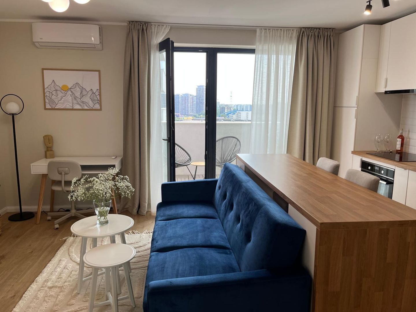 Apartament mobilat 2 camere superb cu terasa | Core Timpuri Noi - Poză 9