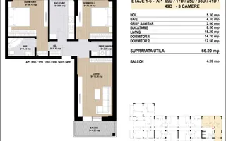 DISCOUNT 3-5% - APARTAMENT 3 CAMERE 2 BAI - Sector 4 - OFERTA LIMITATA - Poză 12