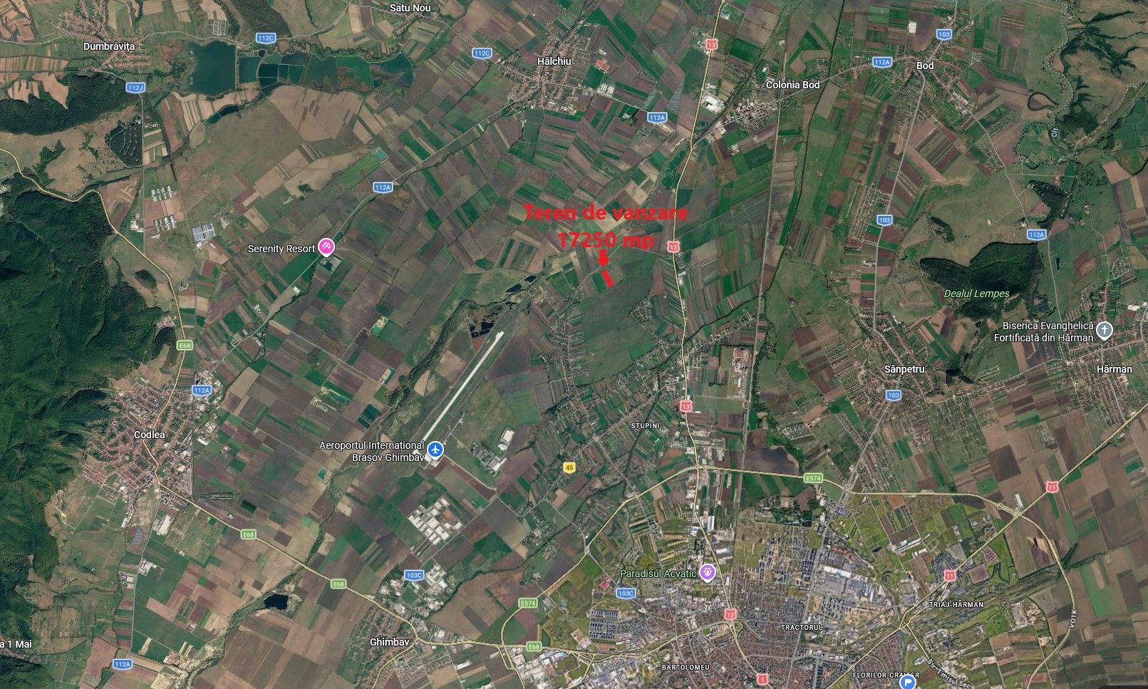 Teren intravilan Brasov, cartier Stupini, Strada Barsei, 17250 mp - Poză 3