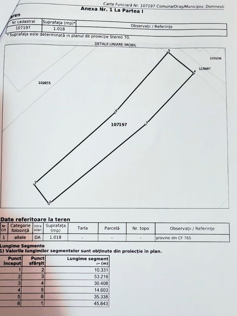 Teren intravilan Domnești-Strada Zori de Zi-Sos. Independentei - Schiță 5