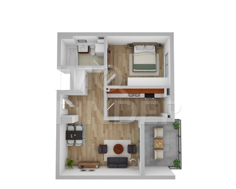 Apartamente Premium 2 camere, Andrei Muresanu- Ansamblu Exclusivist - Schiță 5