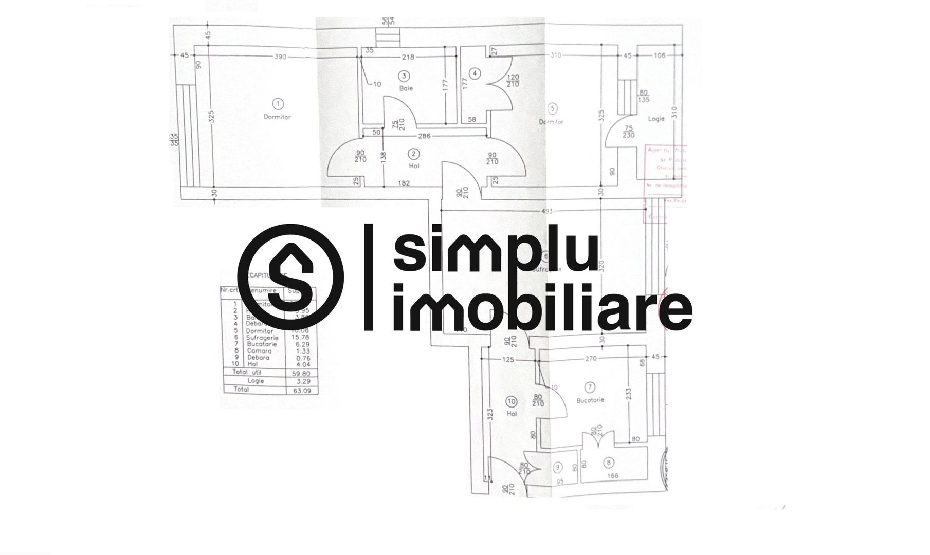 Apartament 3 camere Rovine - Schiță 5