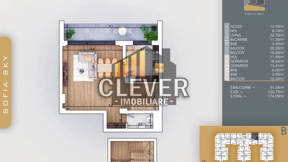 Duplex 3 camere-Suprafata Generoasa-Metrou N. Teclu - Poză 2