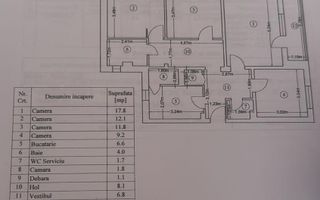 Apartament 4 camere  Parcul Morarilor - Spitalul Sf. Pantelimon - Schiță 9