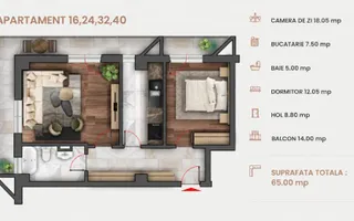 Apartament premium cu 2 camere în Copou | Stoicescu Residence - Poză 12