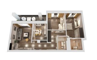 Apartament 3 camere nou in imobil finalizat Ianga Padurea Baneasa - Poză 17