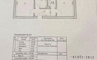 Apartament 2 camere decomandat, gata de mutare, Bd. Metalurgiei - Schiță 7