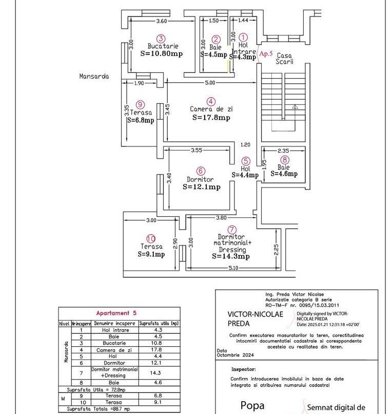 COMISION 0% | Apartament Mosnita Veche | 72.8 mp | 2 Parcari - Poză 13