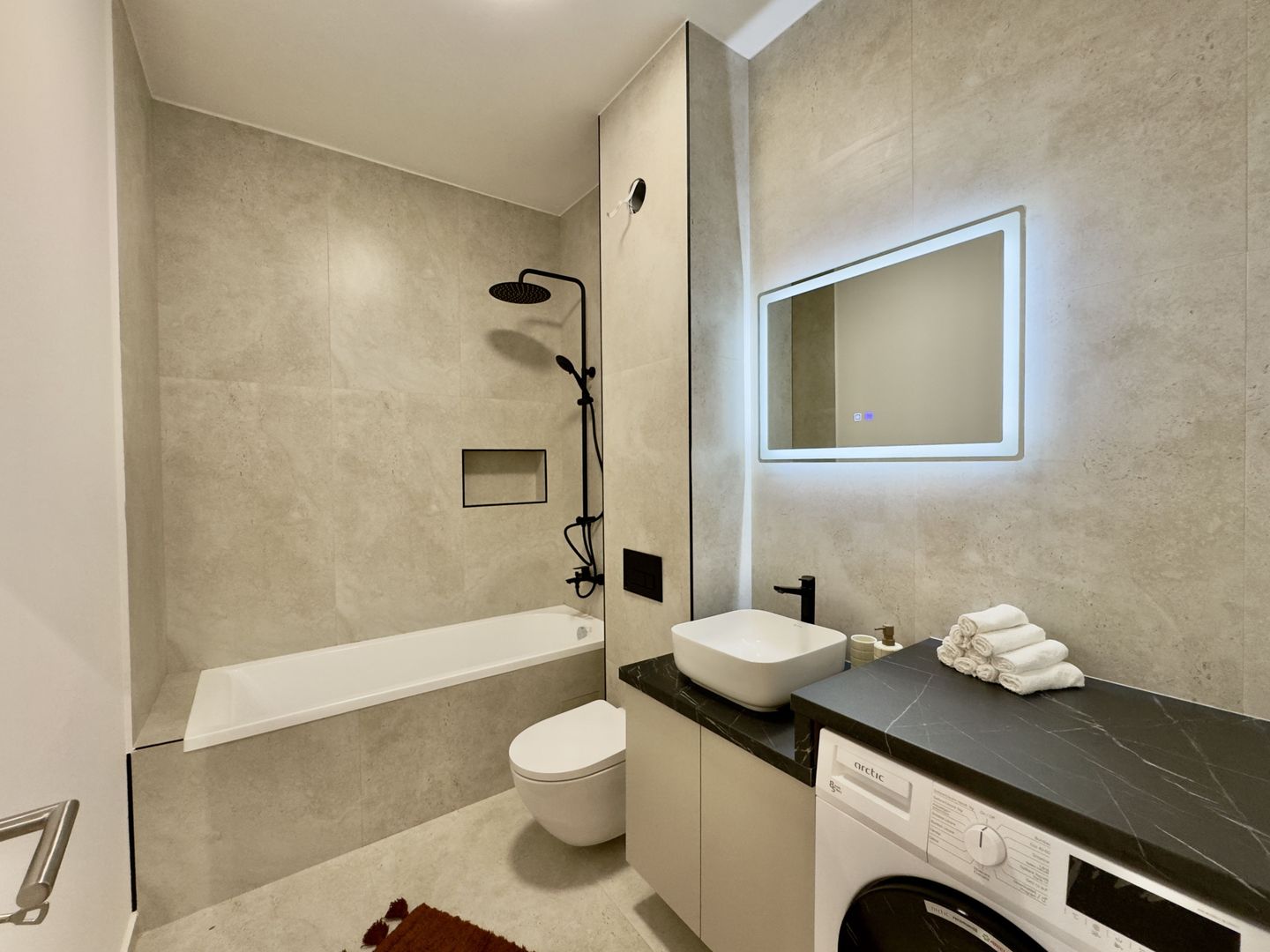 Apartament cu 2 camere, mobilat complet, terasă 18.46 - întabulat - Poză 6