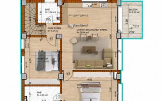 3 camere Domeniicu curte proprie 141 mp | Piata Domenii | Imobil Boutique 20 - Schiță 10