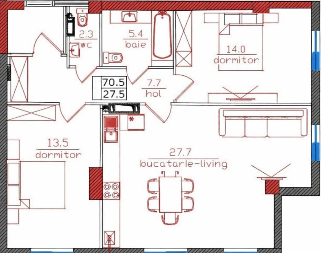 Vânzare, apratament, 2 camere, strada Bucovina, Ciocana - Poză 2