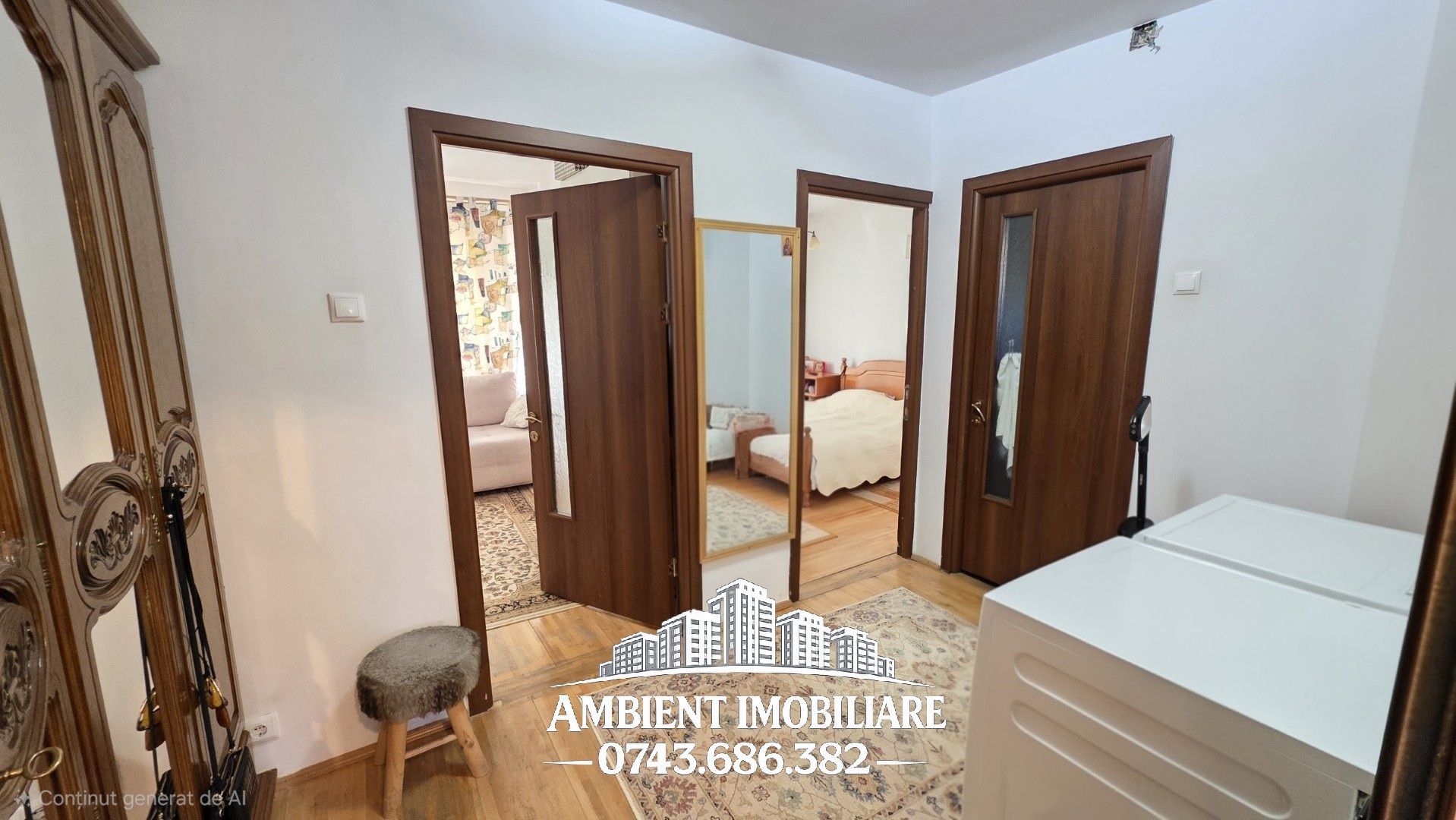 Apartament cu 4 camere, etaj 3, nemobilat, zona TRAIAN; - Poză 3