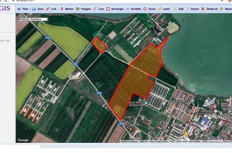 Teren extravilan Mihailesti 15 ha - Poză 1