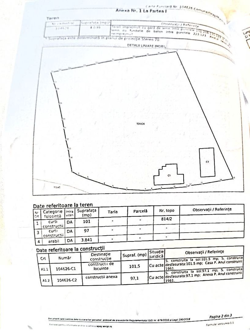 Bran-Sohodol, casă bătrânească cu utilități și teren 4039mp, comision zero. - Poză 11
