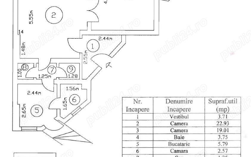 Apartament 2 camere Ultacentral Piata Natiunilor Unite - Poză 5
